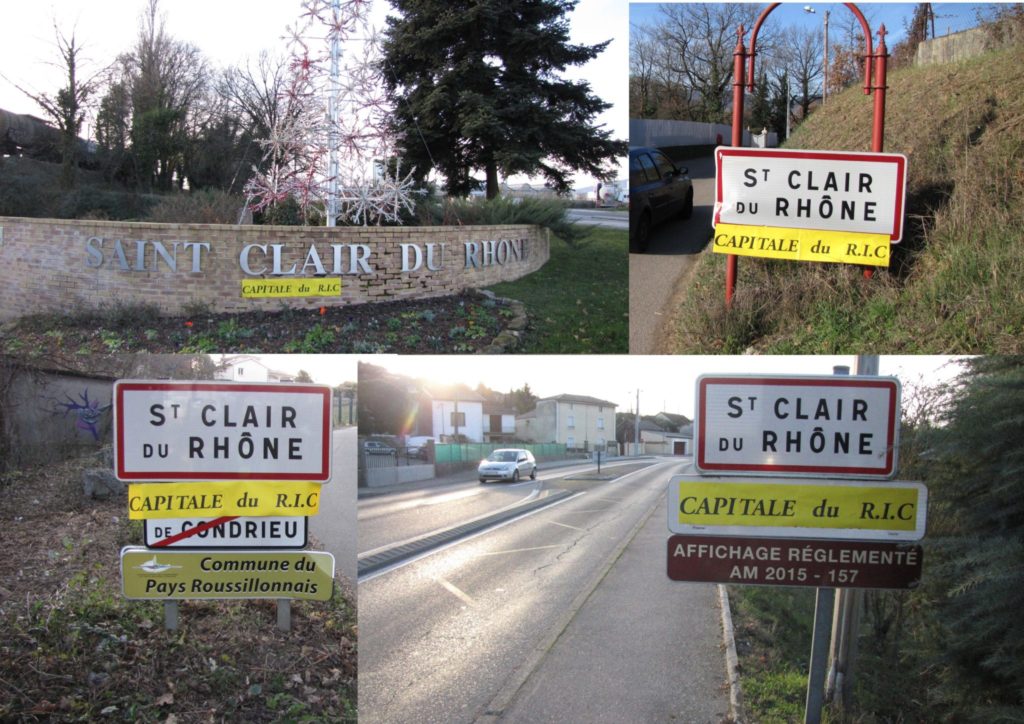 [EXEMPLAIRE] Il se passe des choses épatantes à Saint-Clair-du-Rhône, « Capitale du RIC » :) !  Ils organisent eux-mêmes un premier RIC… sur le RIC