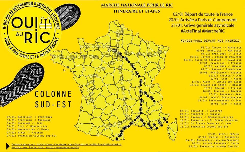 Marche pour un RIC – Colonne Sud Est