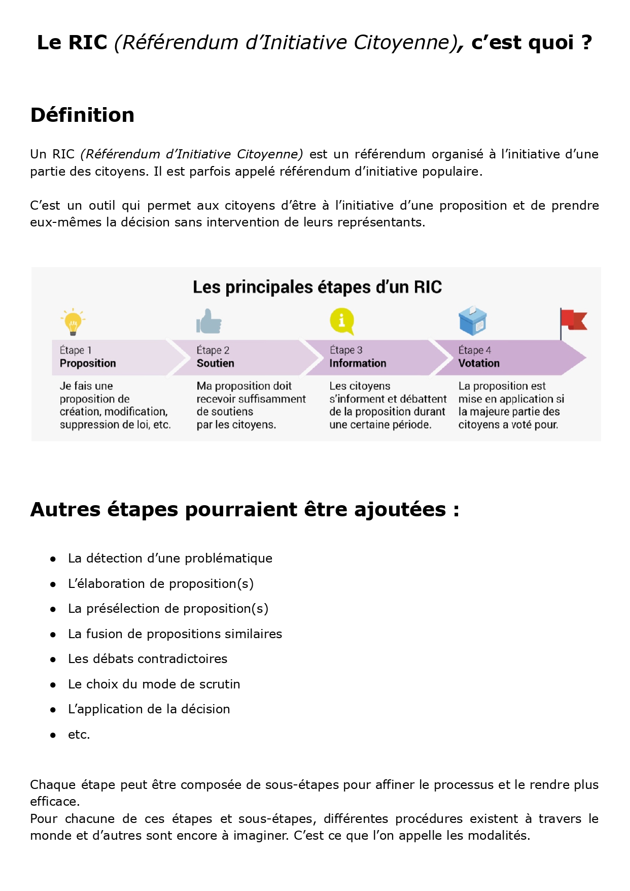 Formes de RIC page1